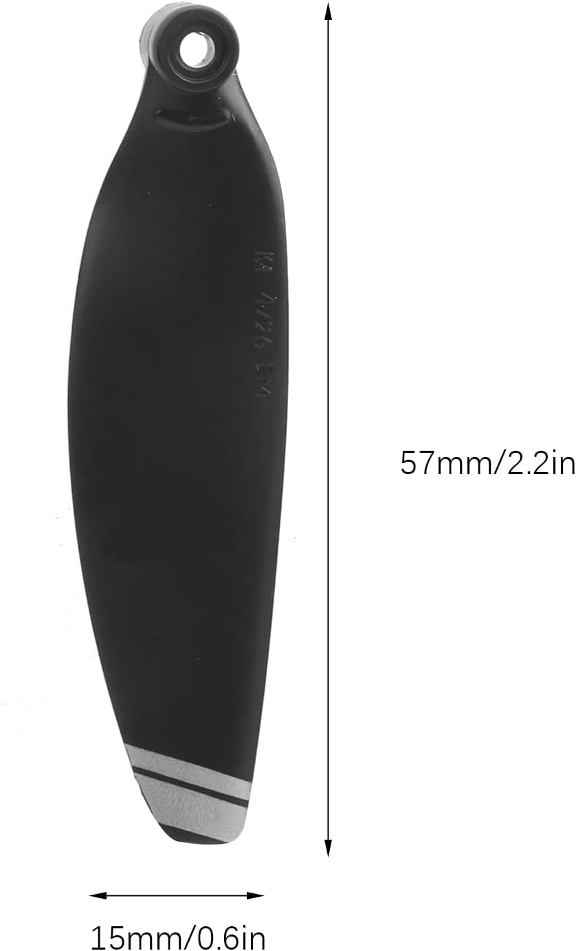 2 pares de hélices de repuesto de repuesto, piezas de tornillo de hélices, hélices de hoja duraderas, tornillo fácil de instalar, accesorios para