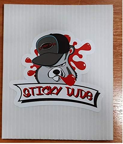 STICKY DUDE – Pegatinas divertidas para abolladuras de coche, 5 pulgadas – Adhesivo para parachoques de coche, camión, laptop, casco, pared,