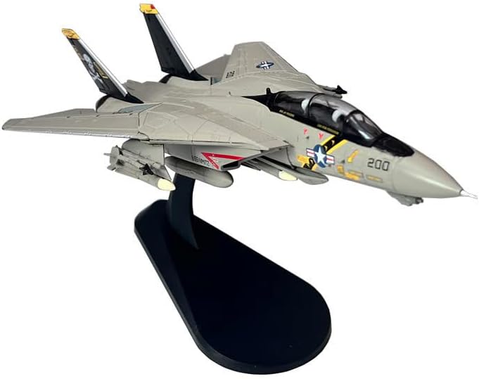Grumman F-14 F-14A F-14B F-14D Tomcat Fighter Aviones de combate de metal militar fundido a presión modelo de avión de metal (F-14A)
