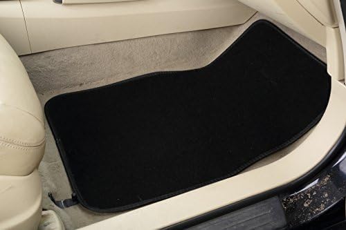 Zone Tech – Tapetes para todo tipo de clima, 8 piezas, color negro, de alta calidad, almohadilla de talón de vinilo para protección adicional,