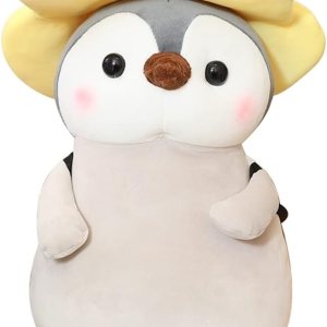 Galatee Lindo pingüino de 13.7 pulgadas, lindo pingüino de flor amarilla, peluche Kawaii suave de pingüino con trajes de flores amarillas, regalos Galatee Lindo pingüino de 13.7 pulgadas, lindo pingüino de flor amarilla, peluche Kawaii suave de pingüino con trajes de flores amarillas, regalos