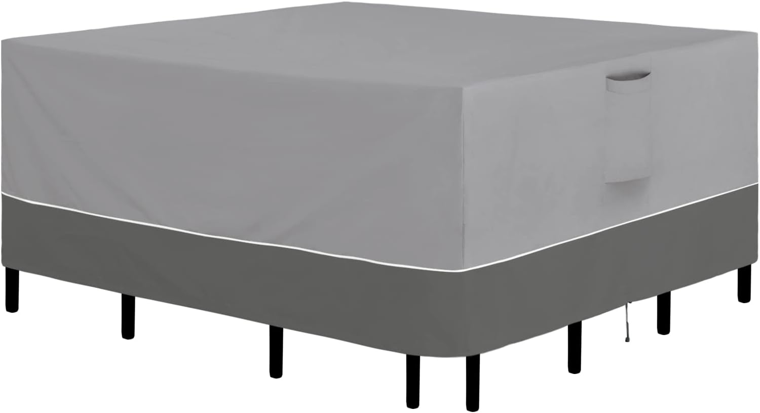 Easy-Going Juego de fundas cuadradas para muebles de patio, 84 x 84 pulgadas, para mesa y silla, impermeables, resistentes a los rayos UV, juego de