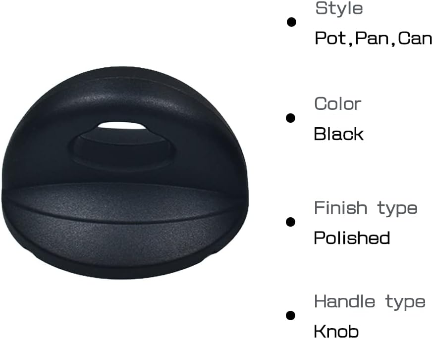Juego de 2 pomos universales para tapa de olla, mango de repuesto para utensilios de cocina, tapa de olla de repuesto, pomos para cazuela, hervidor