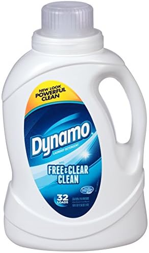 Dynamo Free & Clear Clean – Detergente líquido para ropa (50 onzas)
