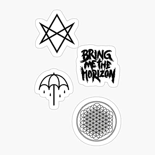 Pierce Horizon Metal Veil Emo Sleeping BMTH with Alt Me PTV Sirens Bring The Sticker Vinilo adhesivo  Pelar y pegar a cualquier superficie lisa