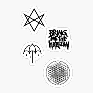 Pierce Horizon Metal Veil Emo Sleeping BMTH with Alt Me PTV Sirens Bring The Sticker Vinilo adhesivo Pelar y pegar a cualquier superficie lisa Pierce Horizon Metal Veil Emo Sleeping BMTH with Alt Me PTV Sirens Bring The Sticker Vinilo adhesivo Pelar y pegar a cualquier superficie lisa
