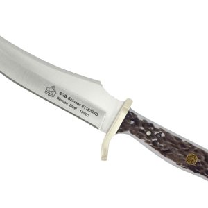 Puma SGB Skinner POM Commando Staghorn – Cuchillo de caza con funda de cuero Puma SGB Skinner POM Commando Staghorn – Cuchillo de caza con funda de cuero