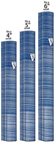 Funda de aluminio para mezuzá con diseño de espinilla pintada en 3D, fácil de despegar y pegar, mezuza de puerta de judaica para pergamino