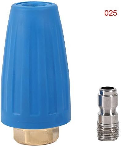 Boquilla turbo para lavadora a presión, boquilla giratoria de 3000 psi, kit universal de puntas de boquilla de pulverización de 14 pulgadas (2.5 GPM)
