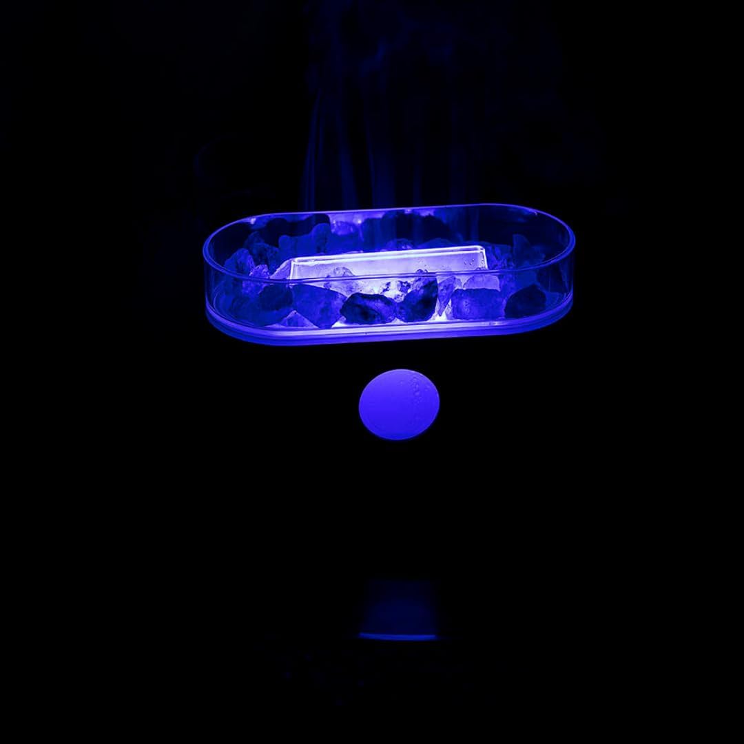 Difusor de aroma de lámpara de sal del Himalaya, capacidad de 6.8 fl oz, 8 horas de tiempo de funcionamiento, automatización ultrasónica, color
