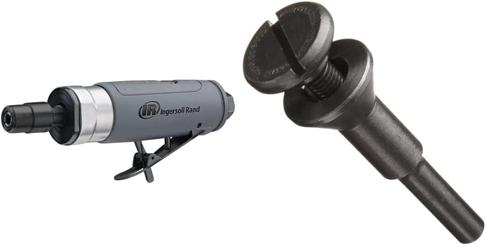 Ingersoll Rand 308B Air Straight Die Grinder, 14″, Mandril de montaje Weiler 56490 para ruedas de corte con orificio de eje de 38 pulgadas, vástago