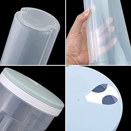 Recipiente de almacenamiento de pasta de espagueti transparente de 2 litros de alto con tapa ajustable, tarro de almacenamiento de alimentos de