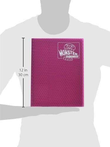 Monster – Álbum de tarjetas coleccionables de 9 bolsillos, 20 cargas laterales, disuasorio de robo, páginas acolchadas con capacidad para hasta 360