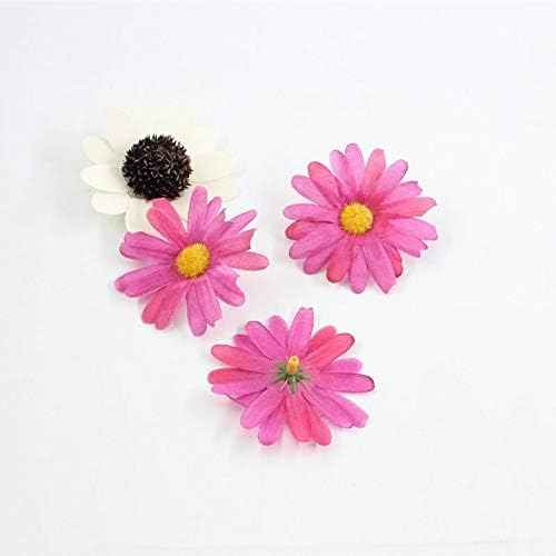EdricShop 10 PCSlote Cabeca Artificial Flor De Seda Pequeno Crisantemo Cabeca De Flor Da Margarida Do Gerbera Falso DIY Casamento Colori – (Color