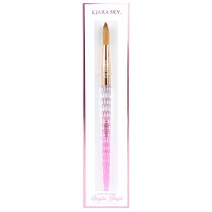 Kiara Sky Cepillo de uñas acrílico Kolinsky cristal rosa (12) Kiara Sky Cepillo de uñas acrílico Kolinsky cristal rosa (12)