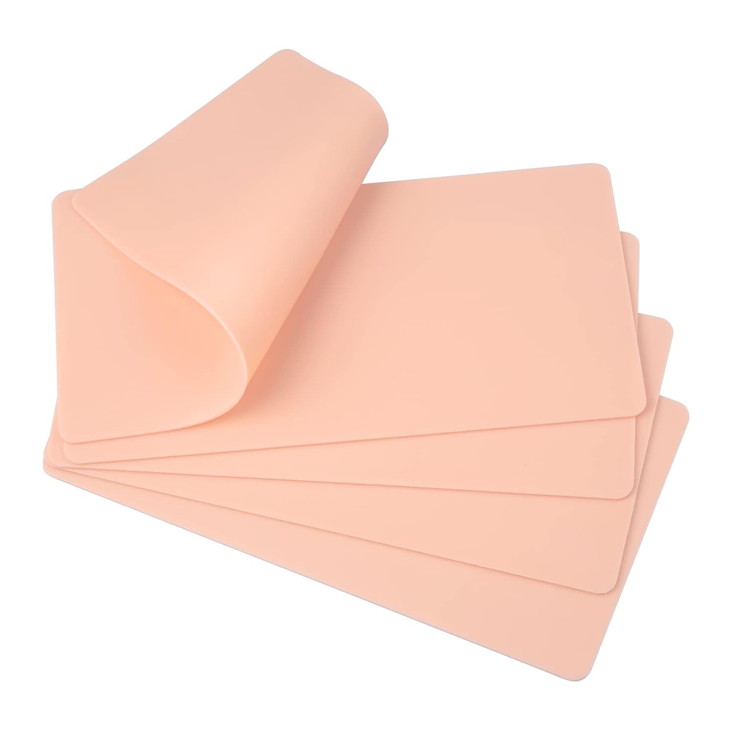 Benbilry Piel de práctica de tatuaje en blanco, 10.7 x 6 pulgadas de grosor de doble cara para tatuar cejas, tamaño grande, 5 hojas para