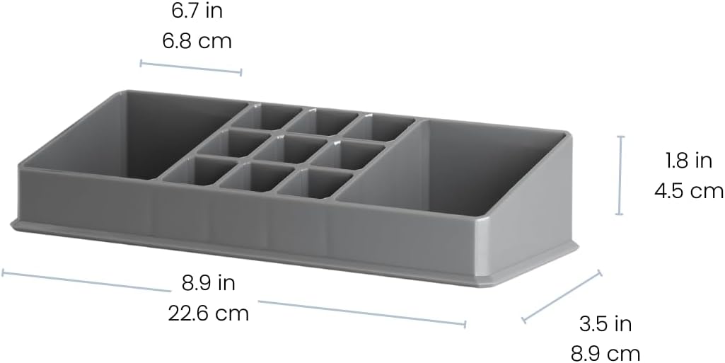 Organizador de maquillaje, organizador de cosméticos y productos, soporte para brochas de maquillaje, bandeja de exhibición de mesa para lápiz