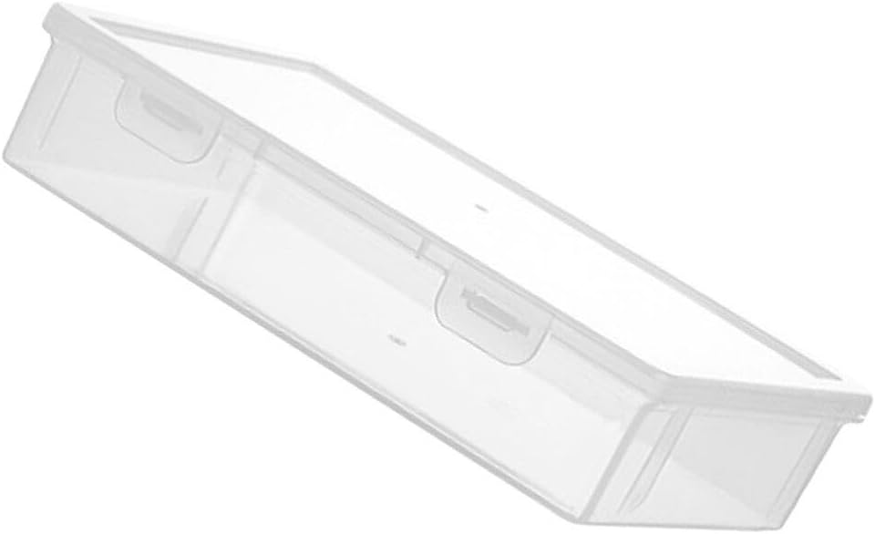 NUOBESTY Estuche organizador de escritorio de oficina, estuche de plástico transparente para álbumes de recortes, caja de almacenamiento de papel,
