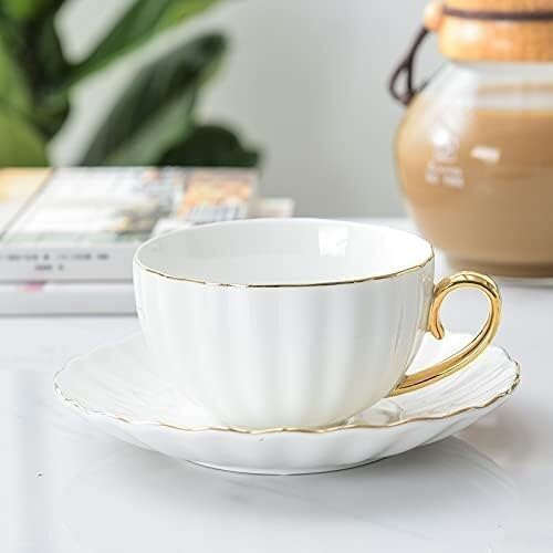 Coffee Cup Gift for Dad,Mug Gift,Coffee Mug Pink Cute Creative Porcelain Cup and Saucer Ceramics Simple Tea Sets Modern Design Coffee Cups Tazas