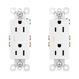 Legrand – Toma de corriente Pass & Seymour de 15 amperios resistente a manipulaciones para usar como toma de pared y salida decoradora dúplex, toma Legrand – Toma de corriente Pass & Seymour de 15 amperios resistente a manipulaciones para usar como toma de pared y salida decoradora dúplex, toma