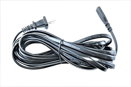 Omnihil Cable de alimentación universal de 30 pies de largo y 2 clavijas (NEMA 1-15P a IEC C7) 18AWG CEBSSAA certificado  hasta 500 W de potencia