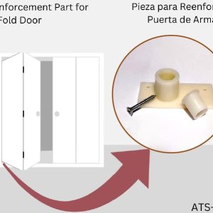 Kit de reparación de herrajes para puerta doblada, incluye buje adaptable para puerta pivote de 716″ a 38″ Kit de reparación de herrajes para puerta doblada, incluye buje adaptable para puerta pivote de 716″ a 38″