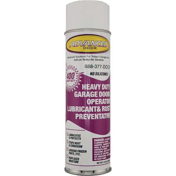 Lubricante para puerta de garaje y prevención de óxido, rango de pulverización de 12 pies, sin siliconas, se seca transparente, lubricante a base de