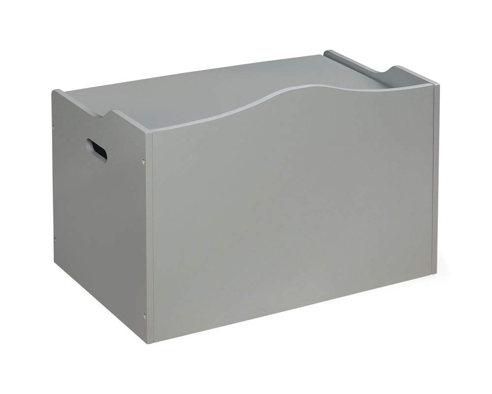 Baúl de juguetes con superficie de banca color gris por Badger Basket, Gris
