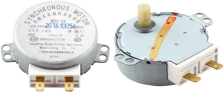 Accesorios de herramientas compatibles con horno de microondas AC 220-240V Motor giratorio de motor síncrono compatible con Midea MDS-4A Accesorios