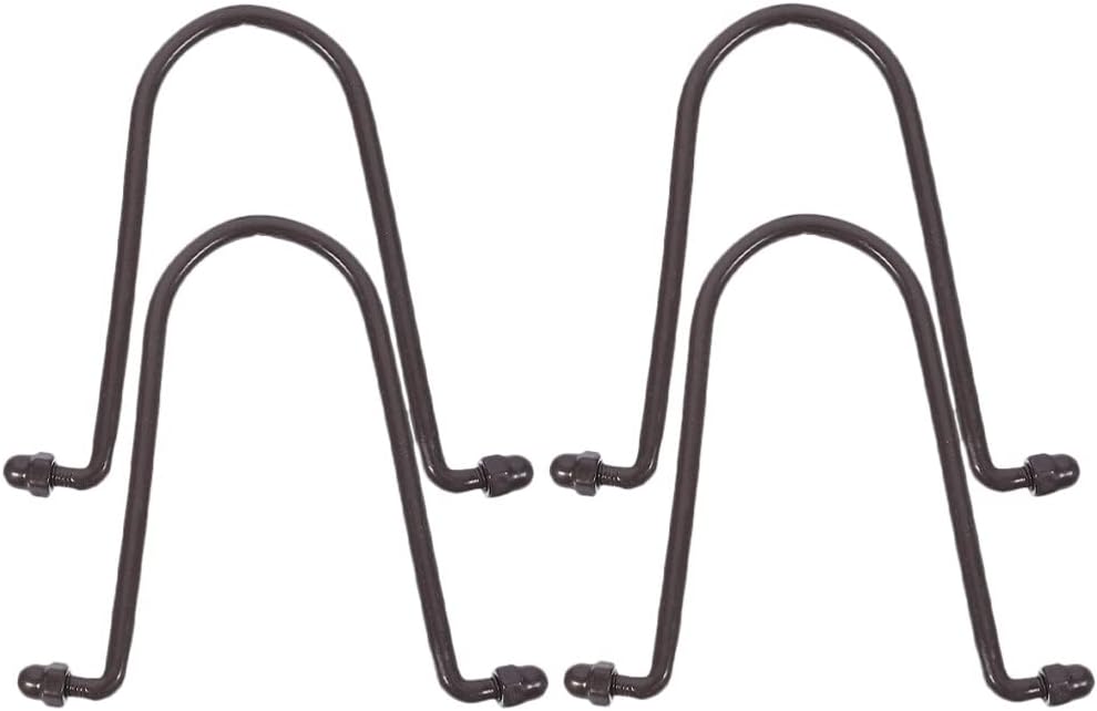 Yardwe Adaptador de cadena de lluvia, clips de canalón, 4 ganchos de cadena de lluvia de metal, ganchos de bajante para colgar cesta de flores,