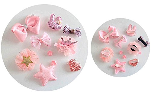 QUMY Pinzas para el pelo para perros, estilos mixtos, varios patrones, lazos, accesorios para el pelo de mascotas, producto de aseo para niñas