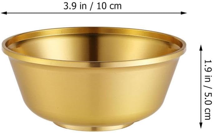 VOSAREA Cuenco de agua de altar Cuenco de oferta Tazón de agua budista tibetano Cuenco de agua Copa de vino Cáliz Taza de altar de meditación
