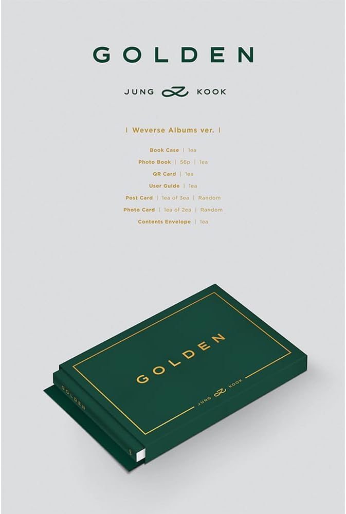 BTS JUNGKOOK GOLDEN 1er álbum en solitario Weverse Album Ver
