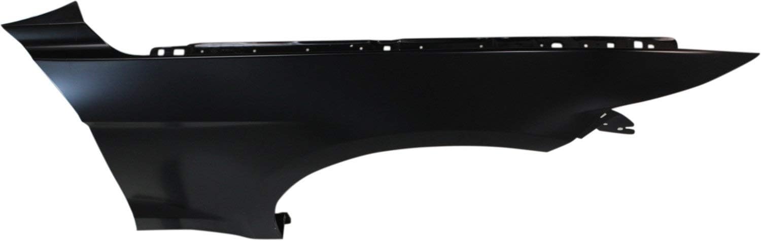 Evan Fischer Juego de 2 guardabarros delanteros compatibles con Ford Mustang 2015-2017 de acero imprimado para el lado del conductor y del pasajero