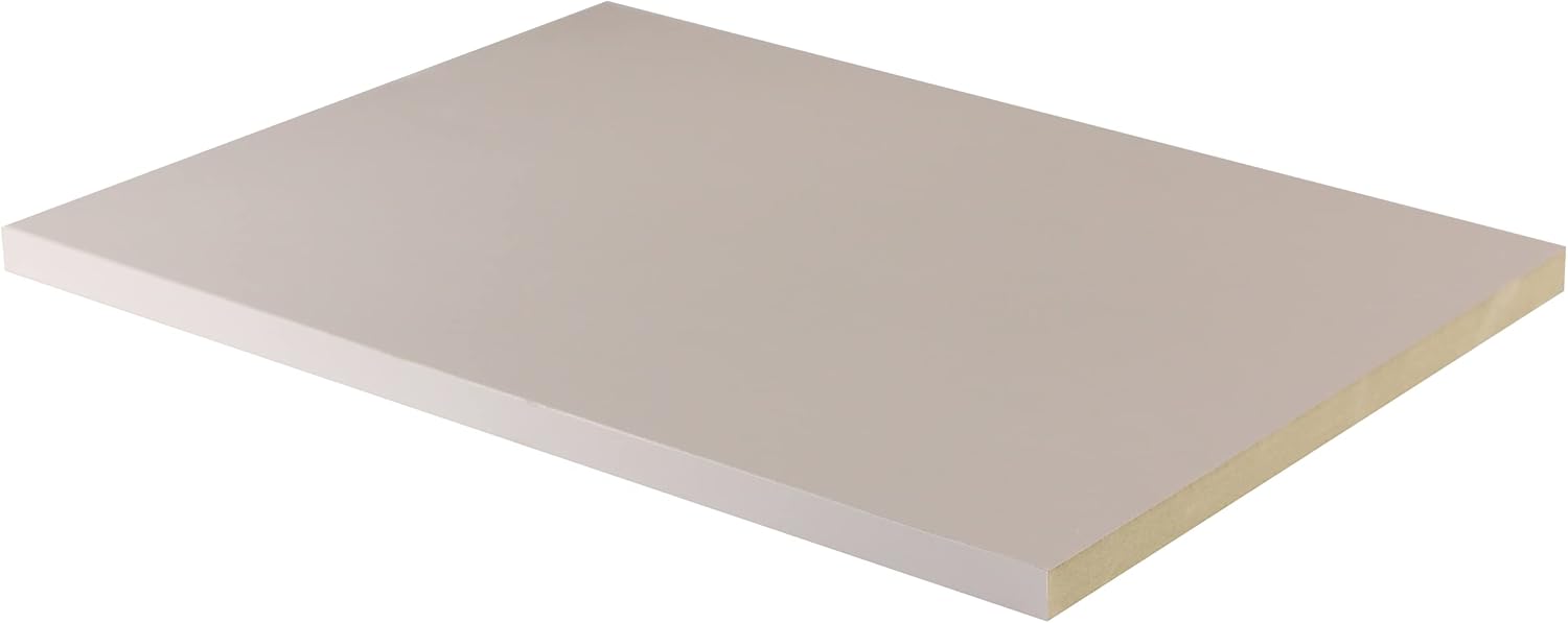 Estante de gabinete de melamina 34 pulgadas, personalizado, cortado a medida. (12 pulgadas de profundidad, 31 pulgadas de longitud)