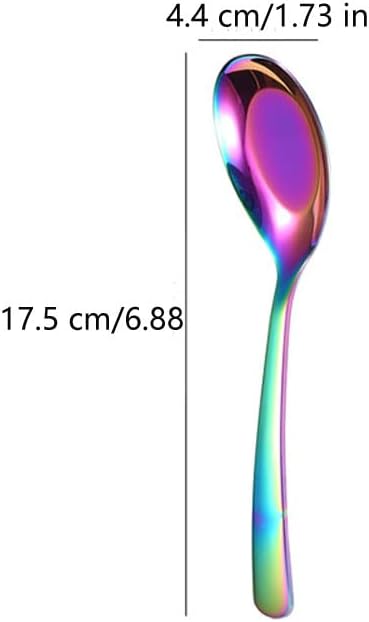 5 cucharas de sopa, cuchara de acero inoxidable, cucharas con acabado espejo, cucharas de servir de cocina, cuchara de postre, cuchara de café,