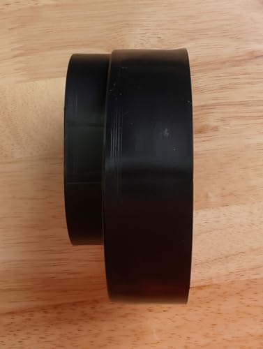 Ozark Fence & Supply – Donut de poste de valla de vinilo ultraduradero – Adaptador de poste de acero de 2-38 pulgadas a poste de vinilo de 5