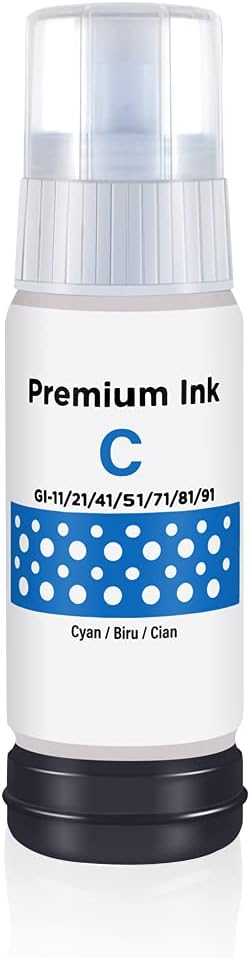Omera Repuesto de tinta compatible para botella de repuesto para impresoras Canon GI-21 GI21 de tinta de tinte para Canon G3260 G2260 G1220 todo en