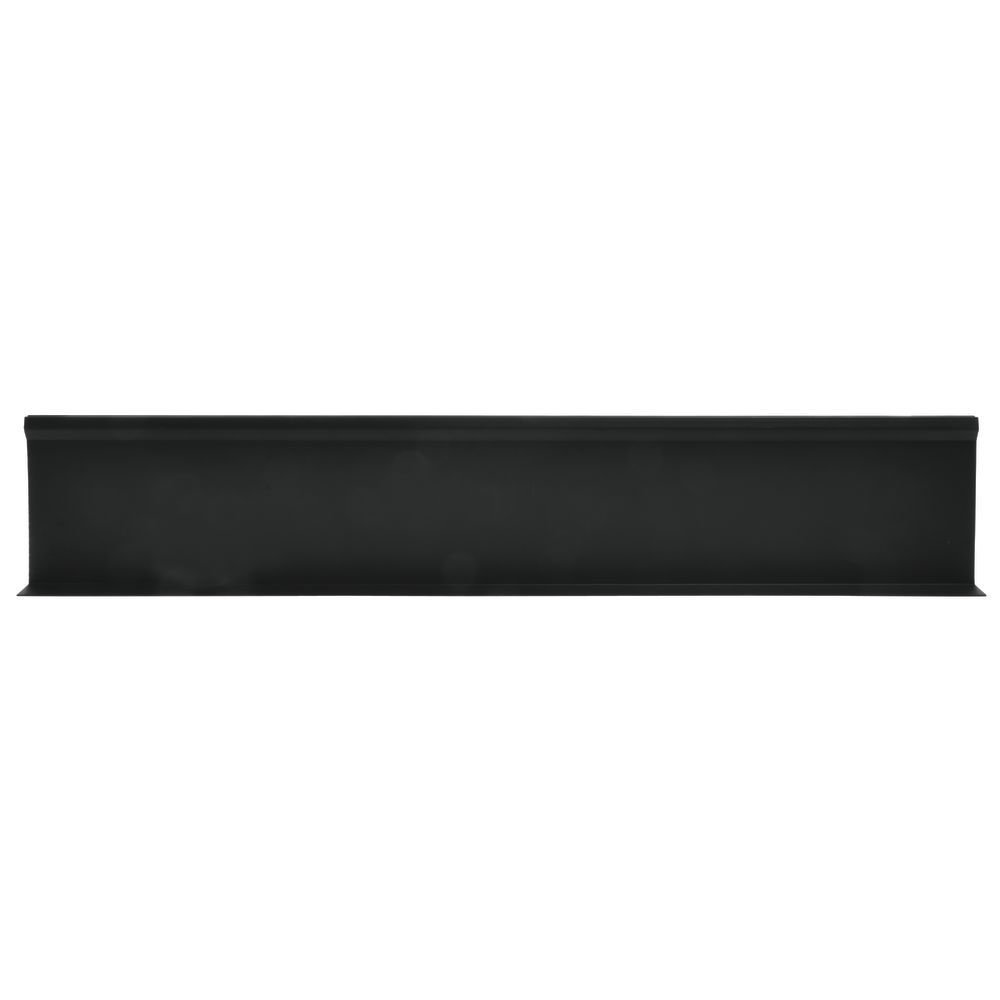 Divisor de estante, divisor de plástico negro en “T” para corredor de perejil sin soporte de aluminio, 30 pulgadas de largo x 5 12 pulgadas de alto