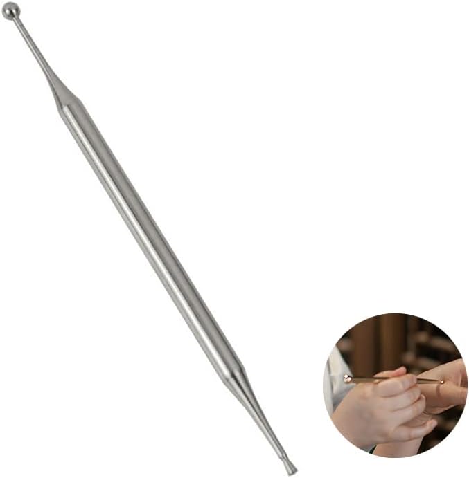 BetterJonny – Bolígrafo de acupuntura manual, punta de punta de acero inoxidable para el cuerpo, herramienta de reflexología facial, punta de punta