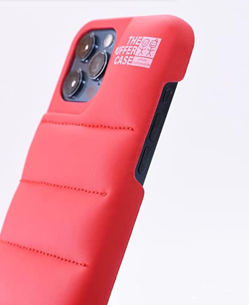 Funda acolchada para iPhone 11 de 6.1 pulgadas. Funda protectora 3D de plumón suave al tacto suave forro de microfibra antiarañazos de alta