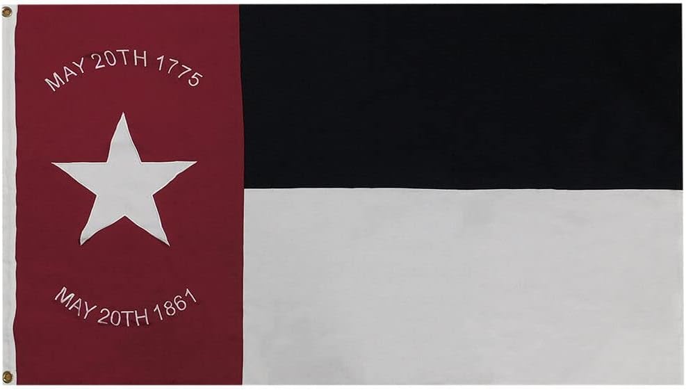 Premium 3X5 Carolina May 20 1775-1861 EMBROIDERED Cotton Flag