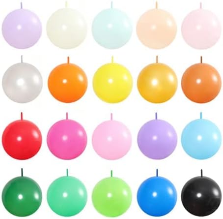 Globo de enlace verde de 10 pulgadas, 100 globos de enlace rápido para decoración de fiestas
