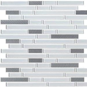 Lucid Sky – Azulejo de mosaico de metal de vidrio entrelazado de 11.81 pulgadas x 12 pulgadas x 0.157 in, juego de 5 hojas (4.9 pies cuadrados) Lucid Sky – Azulejo de mosaico de metal de vidrio entrelazado de 11.81 pulgadas x 12 pulgadas x 0.157 in, juego de 5 hojas (4.9 pies cuadrados)