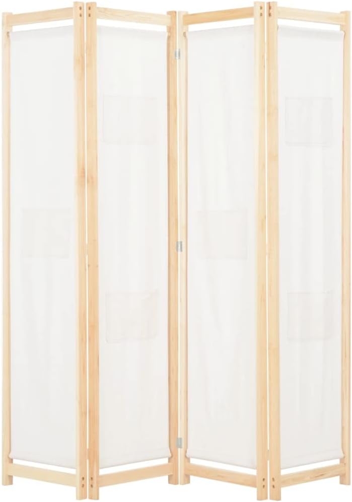 Divisor de habitación de 4 paneles  Divisor de pantalla de habitación plegable decorativo  Pared de división independiente  Divisor de pantalla