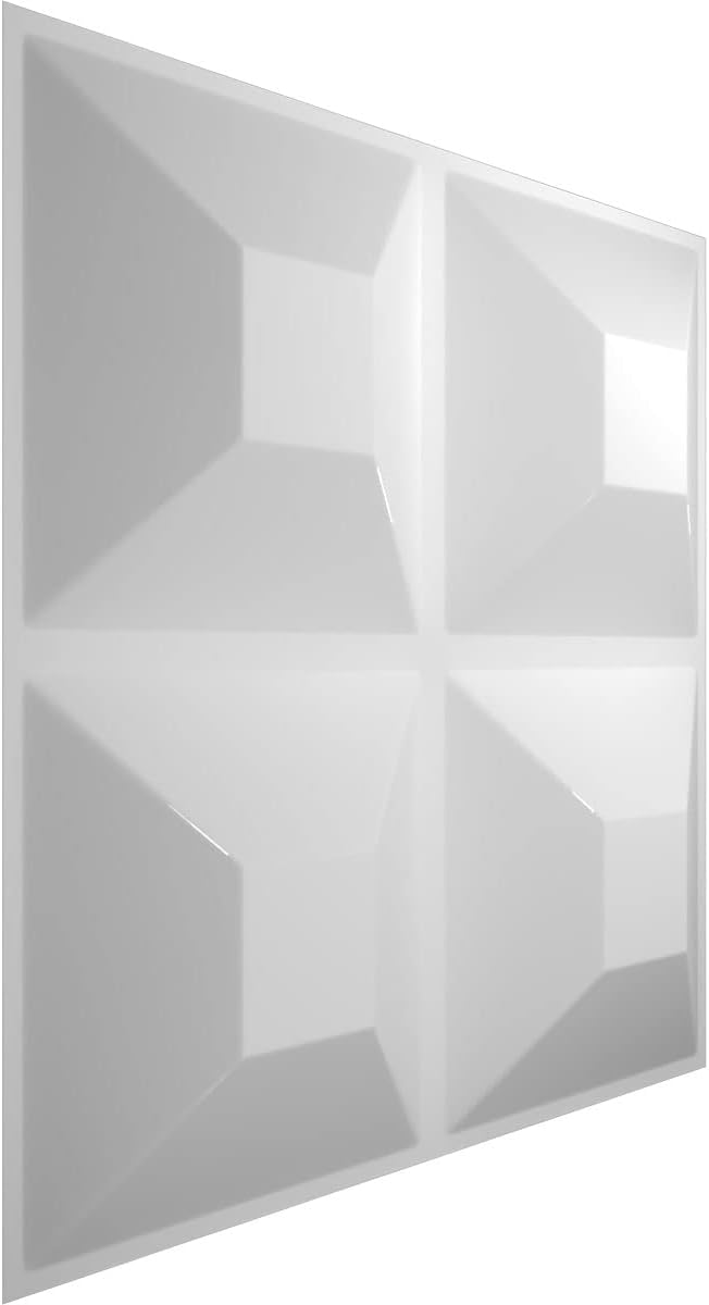 Ekena Millwork WP12X12SWWH-CASE-20 11 78 pulgadas de ancho x 11 78 pulgadas de alto Swindon EnduraWall Decorativo 3D Cubiertas de panel de pared