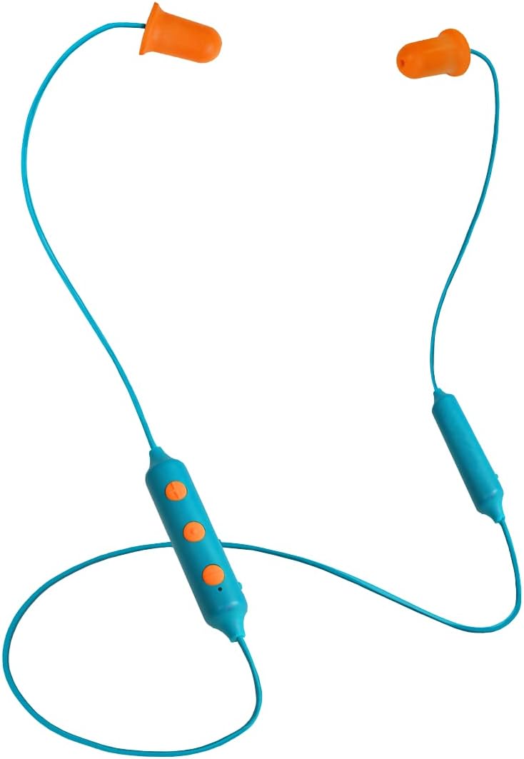 Plugfones Basic Pro – Auriculares intrauditivos inalámbricos Bluetooth  Reducción de ruido con micrófono de aislamiento de ruido y controles (azul y