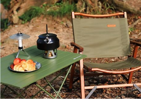 VENS LUEE Mesa plegable portátil al aire libre Mesa de barbacoa de aluminio Mesa de picnic Mesa de aluminio autoconducido Camping Placa de aluminio