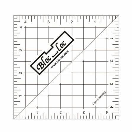 Bloc Loc Regla triangular acrílica media cuadrada, HST- 4.5×4.5 pulgadas