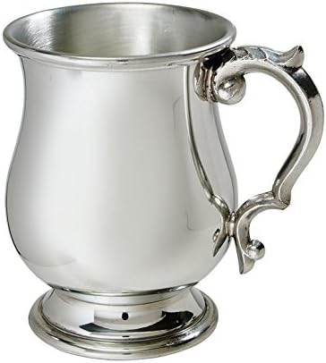 Jarra de estaño georgiano de media pinta, taza de cerveza